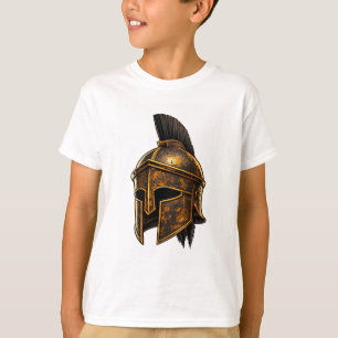 Camiseta com Capacete de Guerreiro Espartano