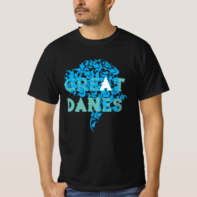 Camiseta com capuz Natural Great Dane (Frente)