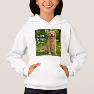 Camiseta com capuz para crianças Golden Retriever