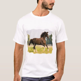 Camiseta Com Cavalo Usando Óculos De Sol