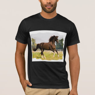 Camiseta Com Cavalo Usando Óculos De Sol