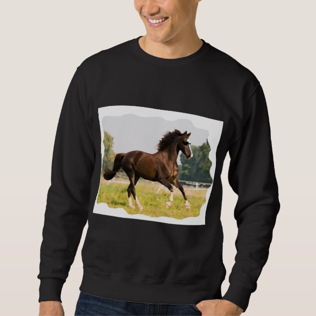 Camiseta com cavalo usando óculos de sol (Frente)