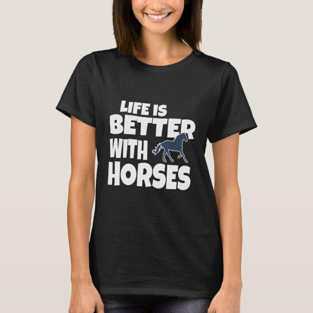 Camiseta Com Cavalos (Frente)