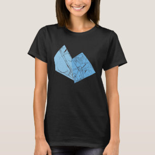Camiseta com Cavalos Esboço Azul Menina beijando seu Caval