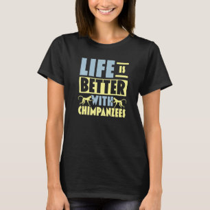 Camiseta Com Chimpanzés Macaco Chimp