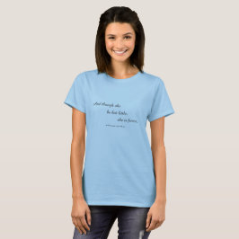 Camiseta com citação de Shakespeare "ela é feroz"