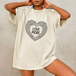 Camiseta com Citação Positiva de Coraçãozinho Fofo