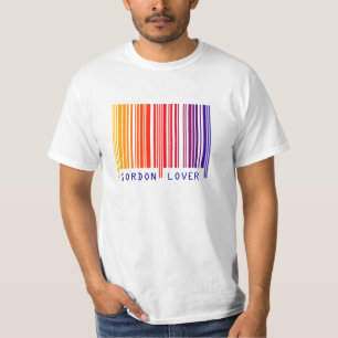 Camiseta com Código de Barras Colorido "GORDON LOV
