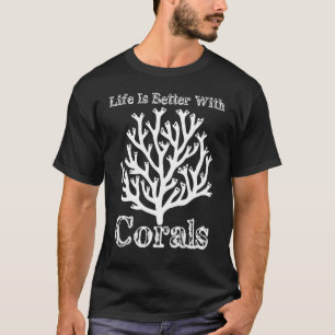 Camiseta Com Corais Recife Oceano Recifes de Coral Aquário