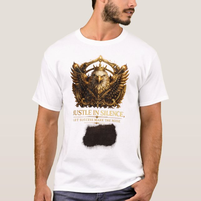 Camiseta com Crista de Agitação em Silêncio (Frente)