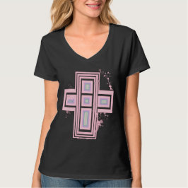Camiseta com Cruz Grafite Super Pastel Goth