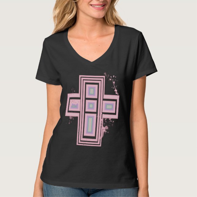 Camiseta com Cruz Grafite Super Pastel Goth (Frente)