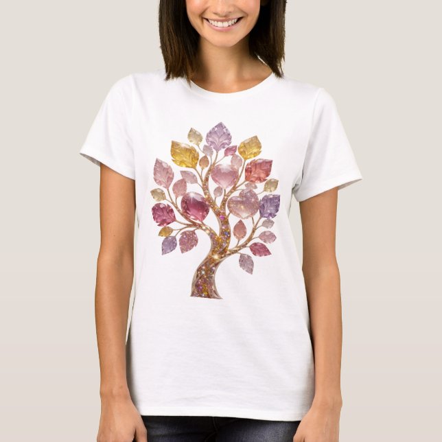 Camiseta com declaração de ARTE ABSTRATA Prata Eng (Frente)