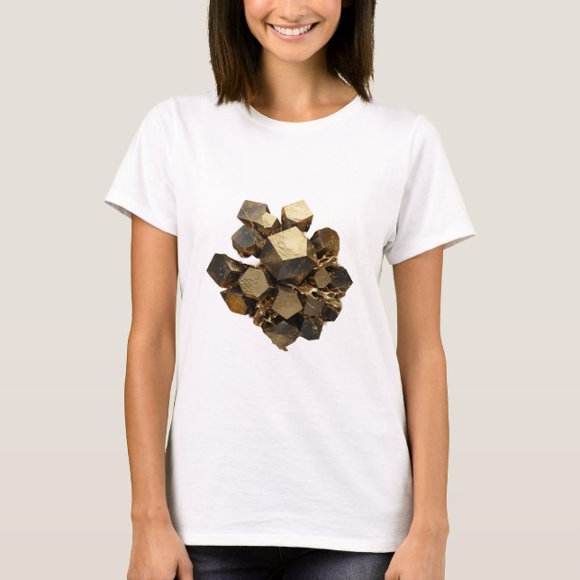 Camiseta com declaração de ARTE ABSTRATA Prata Mod (Frente)