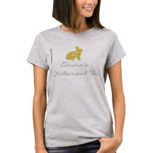 Camiseta com declaração de Bunny Yellow Emma