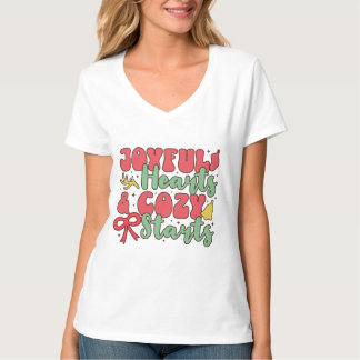 Camiseta com decote em V