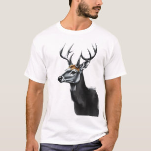 camiseta com desenho de cervo 5