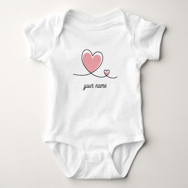Camiseta com desenho de coração (Frente)