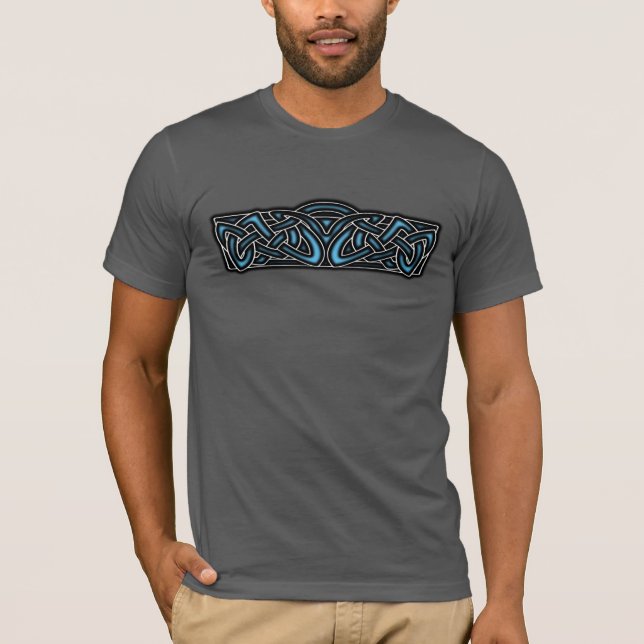Camiseta com Desenho de Entrelaçamento Celta Color (Frente)