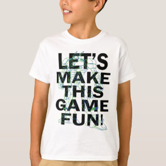 Camiseta com Desenho de Linha Branca e Verde