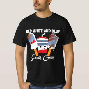 Camiseta com Design da Equipe Red White And Blue P
