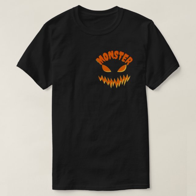 Camiseta com Design da Tripulação Monstro Legal (Frente do Design)