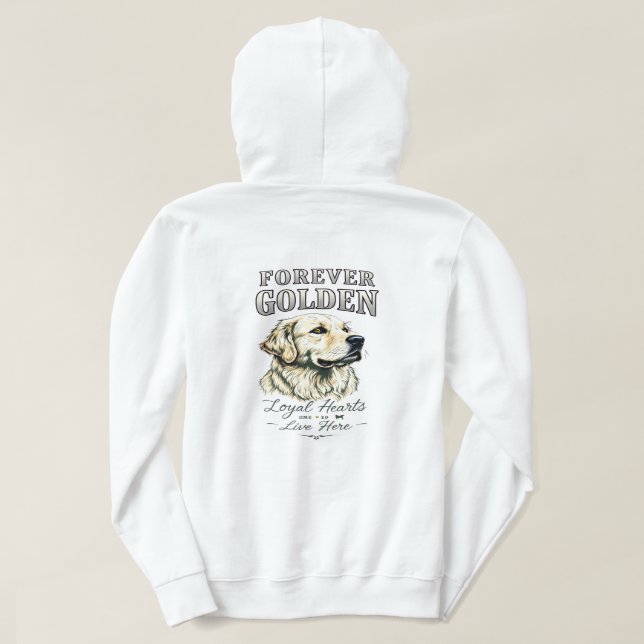 Camiseta com Design de Amante de Cachorro Retrieve (Verso do Design)
