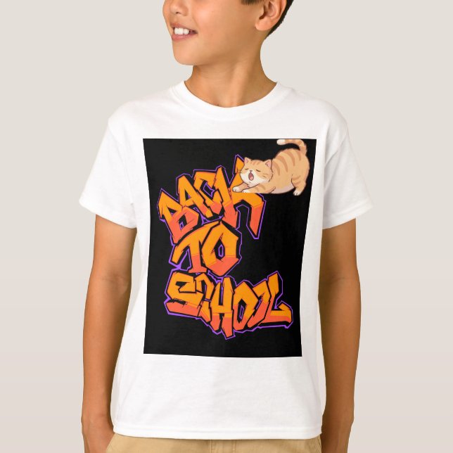 Camiseta com design de amantes de gatos fofos (Frente)