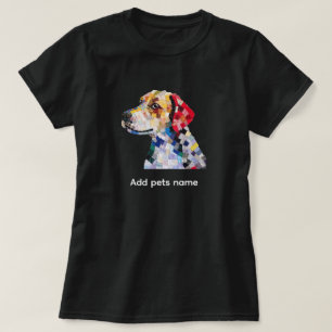 Camiseta com Design de Cachorrinho Colorido Fofo