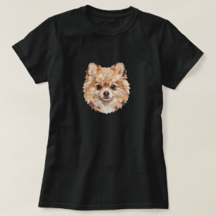 Camiseta com Design de Cachorro Pomerânia