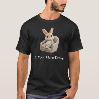 Camiseta com design de coelho 'Solte o seu lebre'