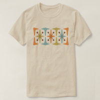 Camiseta com design de explosão cósmica modernista