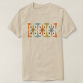 Camiseta com design de explosão cósmica modernista
