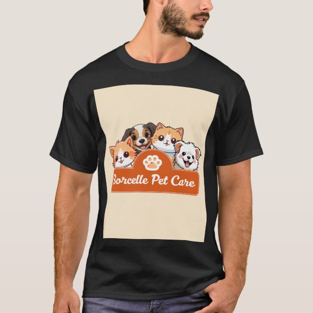 Camiseta com design de gato fofo (Frente)