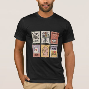 Camiseta com design de hero mama em casa