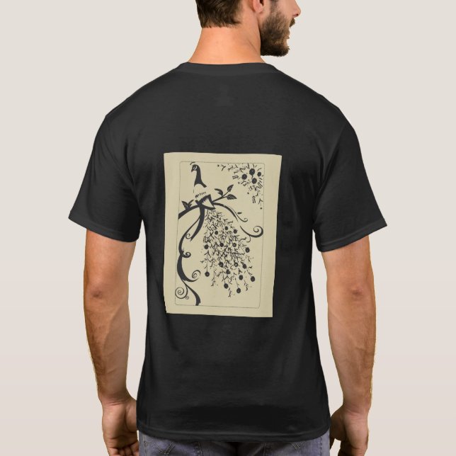 Camiseta com Design de Pavão.. (Verso)