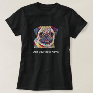 Camiseta com design de Pug fofo