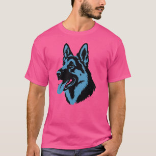 Camiseta com Design de Silhueta de Cachorro