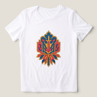 Camiseta com Design de Tapete Floral Persa