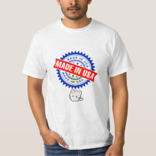 Camiseta com design feito nos EUA e amantes de gat