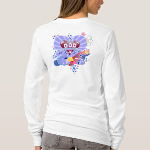 Camiseta Com Deus Corações