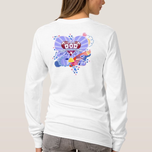 Camiseta Com Deus Corações (Verso)