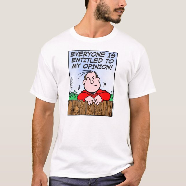 Camiseta Com direito à minha opinião (Frente)