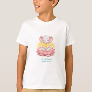 Camiseta com elefante no lótus