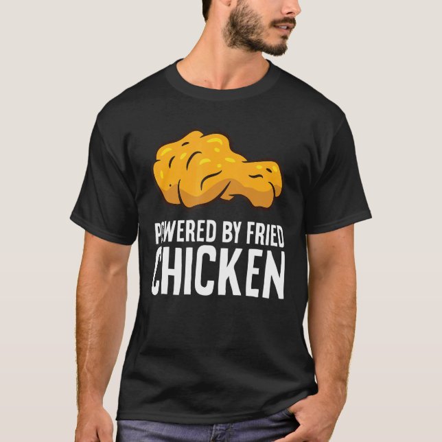 Camiseta Com Energia de Frango Frito (Frente)