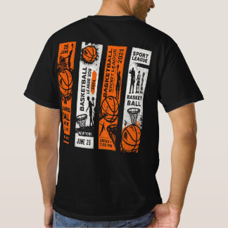 Camiseta com Estampa da Liga de Basquete na Parte