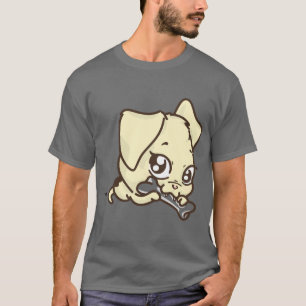 Camiseta com Estampa de Cachorrinho Fofa para Aman