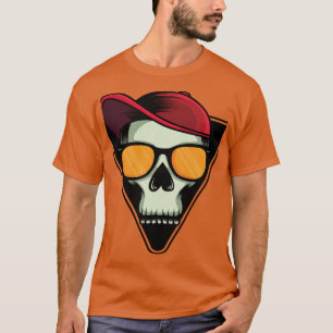 Camiseta com Estampa de Caveira em Arte Negra