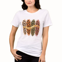 Camiseta com Estampa de Guepardo e Pinceladas de O