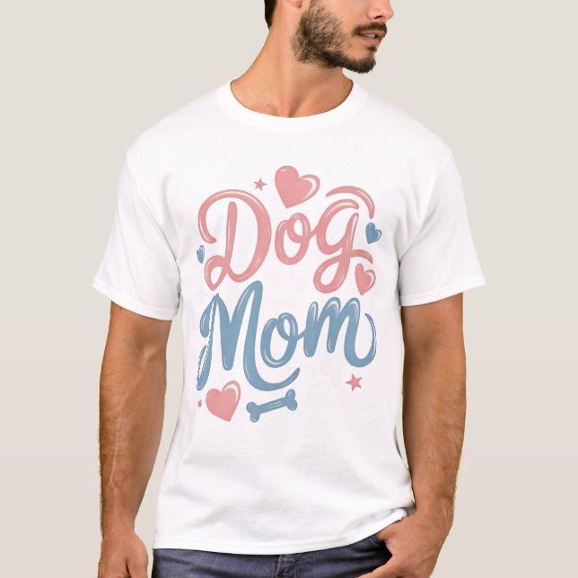 Camiseta com Estampa de Pata de Pai de Cachorro Le (Frente)